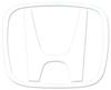 Наклейка с логотипом HONDA Toyo Mark Белая 61×50(мм) R-322