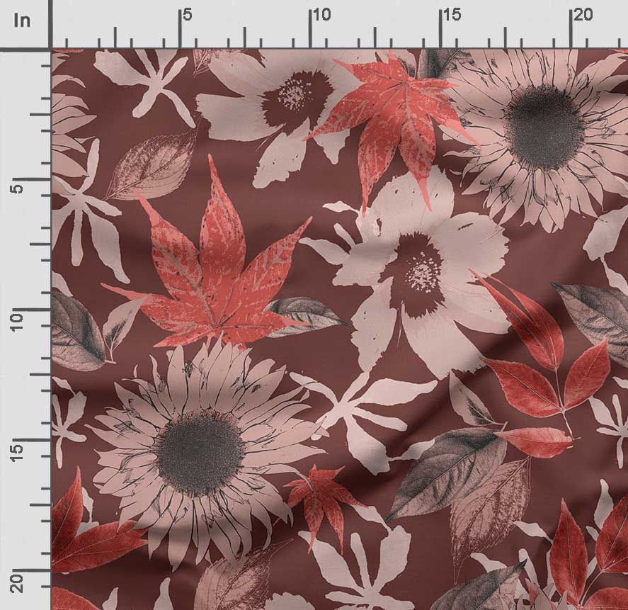 Soimoi Цветочный принт, хлопковый батист, ткань для квилтинга, продаваемая во дворе, хлопчатобумажная ткань средней плотности шириной 42 дюйма,