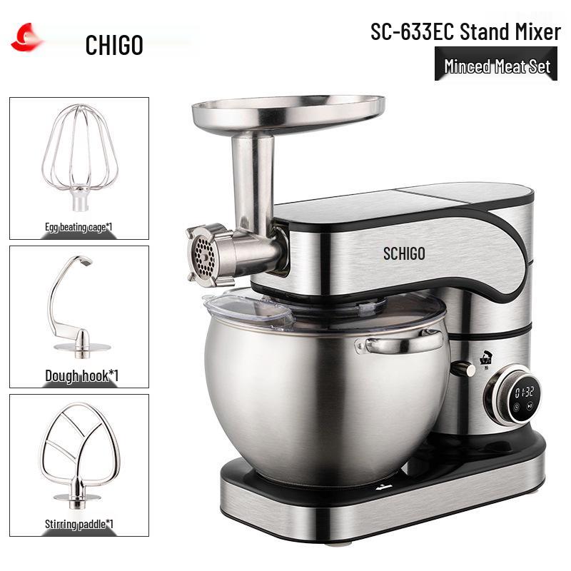 10L Multifunctional Chef Machine: Dough Mixer, Stand Mixer & Egg Beater for Home & Commercial Use