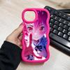 Чехол для мобильного телефона ReZero Рам Вайфу для iPhone 17 16 15 14 13 12 11 Air Pro Max Plus Волнистый Край ТПУ Цветной Чехол Красивый Роскошный