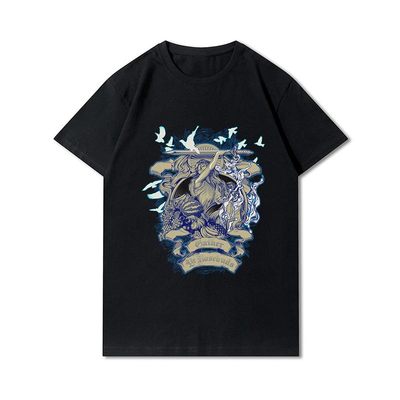 Летние мужские футболки с графическим рисунком, мужские футболки в стиле Харадзюку, винтажные рубашки унисекс с короткими рукавами большого размера