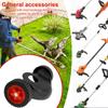 Weed Trimmer Support Wheel Household Manual Lawn Trimmer Adjustable Garden Accessories Weeding Pruning Double Wheel Bracket