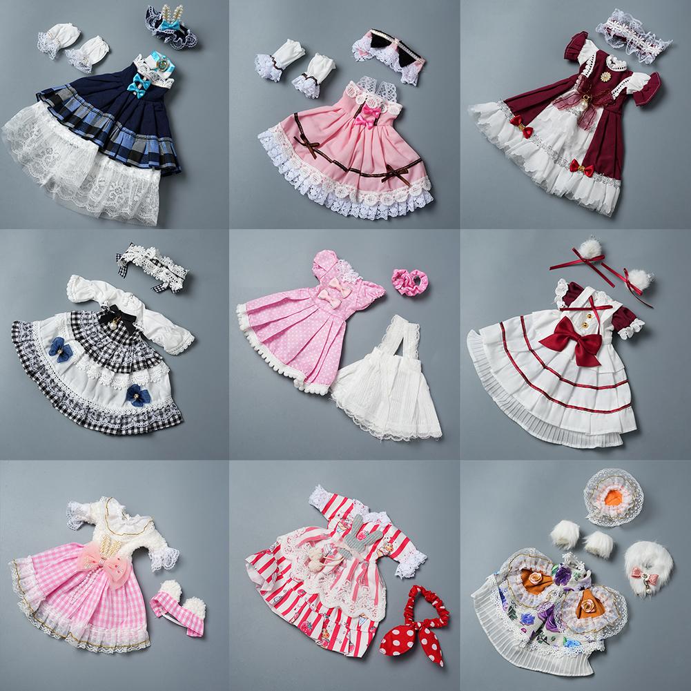 Одежда для кукол для 1/6 Bjd Одежда Куклы Платье Игрушка Кукла для девочки Подарок Подбор цвета Толстовки Аксессуары для кукол