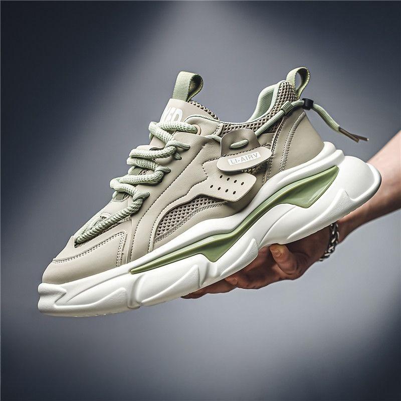 Модные беговые амортизирующие стельки Мужская спортивная обувь Пеший туризм Треккинг Прыжки Летняя распродажа Ходьба Весна и Осень Широкие мужские повседневные кроссовки