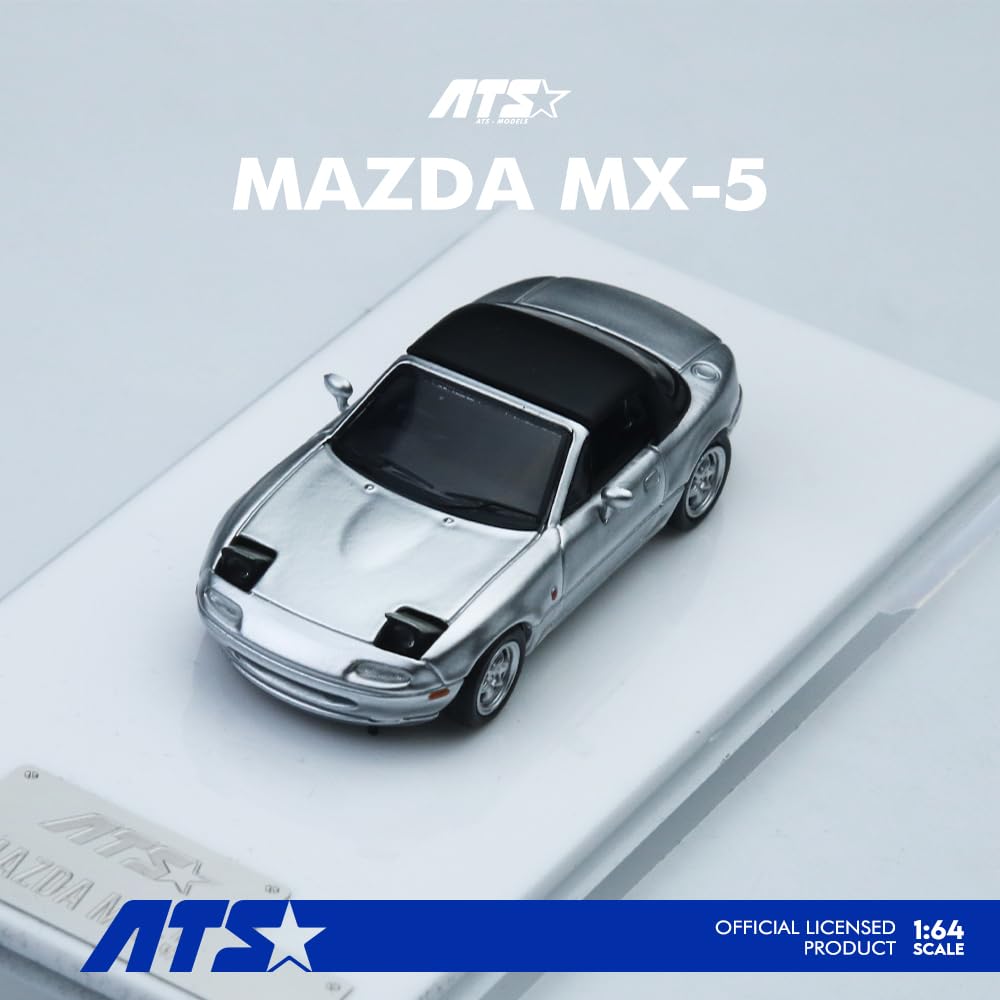 HobbyJAPAN ATS-MODELS 164 Mazda MX-5 Серебристый Готовая модель ATS880103