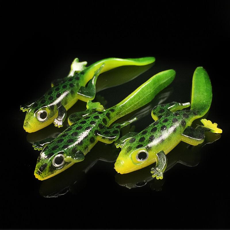 Lua Soft Bait Мягкая кукла-рыба 7.5 см/3 г Имитация ящерицы Thunder Frog Мягкая приманка Мягкий силикон