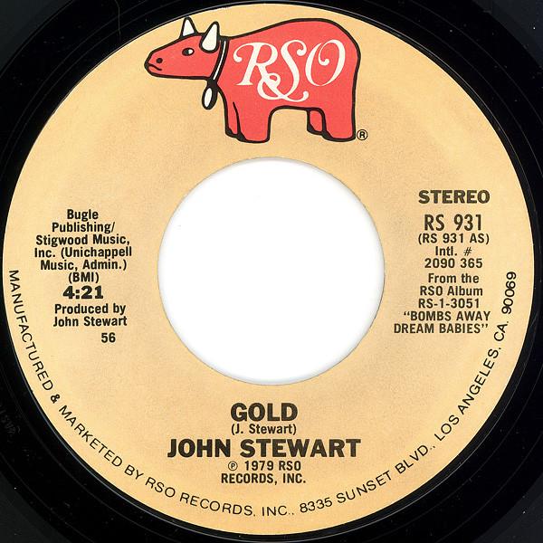 7-дюймовая пластинка JOHN STEWART Золотая Comin Out Of Nowhere RS931 RSO 1979 США Рок Б/у