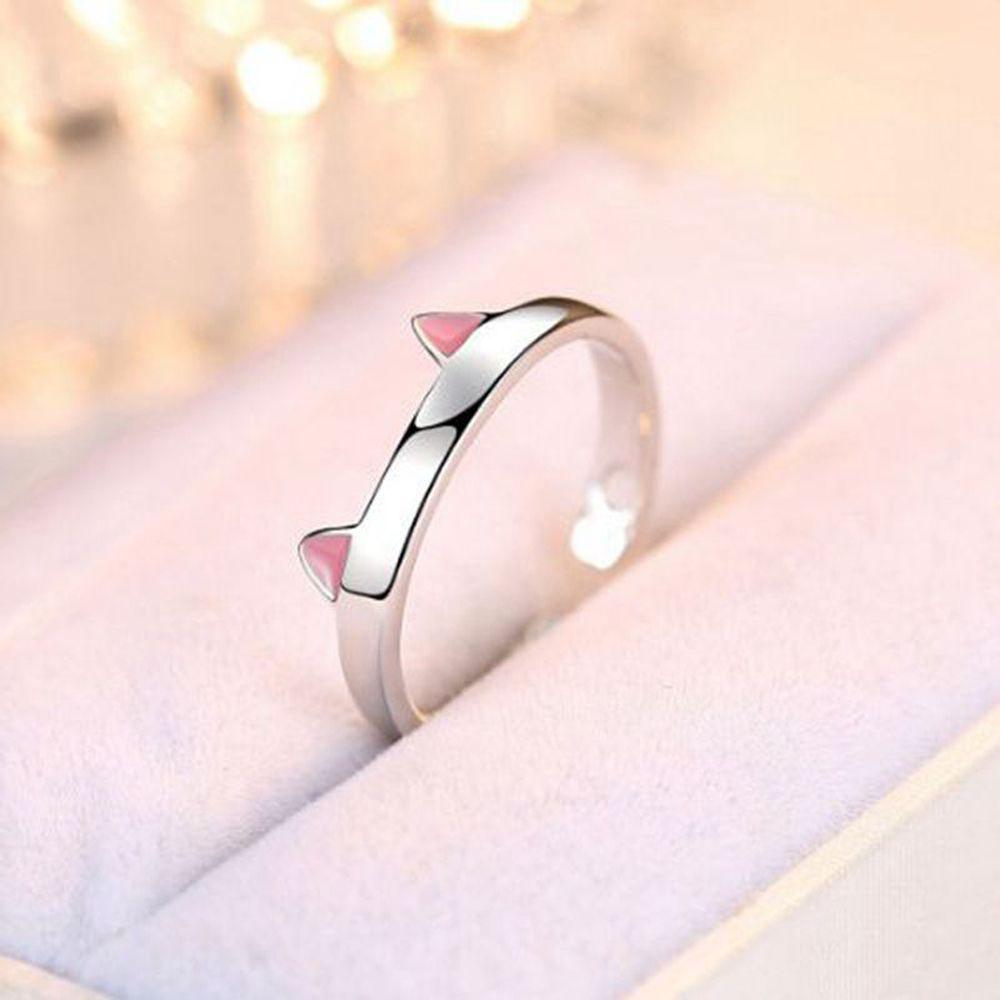 Valentine's Day Gift Fashion Women Jewelry Accessories Korean Style Jewelry Cat Ear Ring Zinc Zinc Alloy