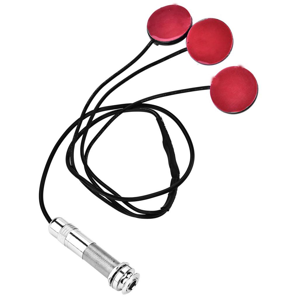 Самоклеящийся пьезоэлектрический микрофонный звукосниматель с разъемом для гитары, укулеле, скрипки