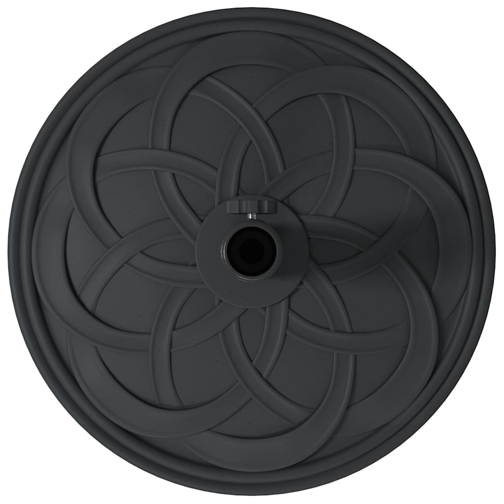 Art Deco Sun Umbrella Base Black Ø 45 x 39.5 cm Iron