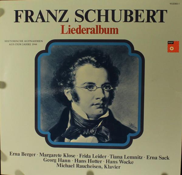 LP Record FRANZ SCHUBERT ERNA BERGER MARGAR Liederalbum Historische Aufnahmen 10223051 BASF 1975 Germany Classical Used