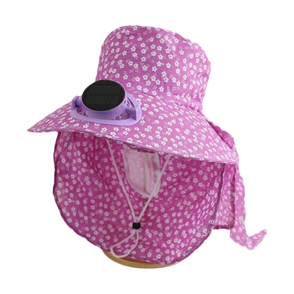 Breathable Solar Fan Cap USB Charging Cooling Fan Hat Sunscreen Cap Sun Cap Outdoor Activities