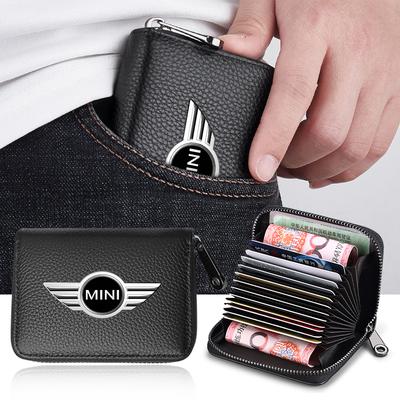 Кожаный кошелек для водительского удостоверения, ID-карты, банковской карты, автомобильный стайлинг для BMW Cooper F54 F55 F56 R56 R60 SONE Roadster Clubman Coupe