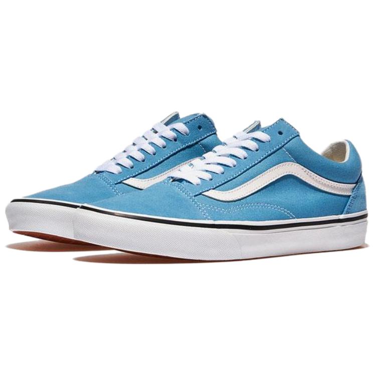 Vans Низкие кеды для скейтбординга Old Skool, унисекс, сине-белые, VN000D5NE2W