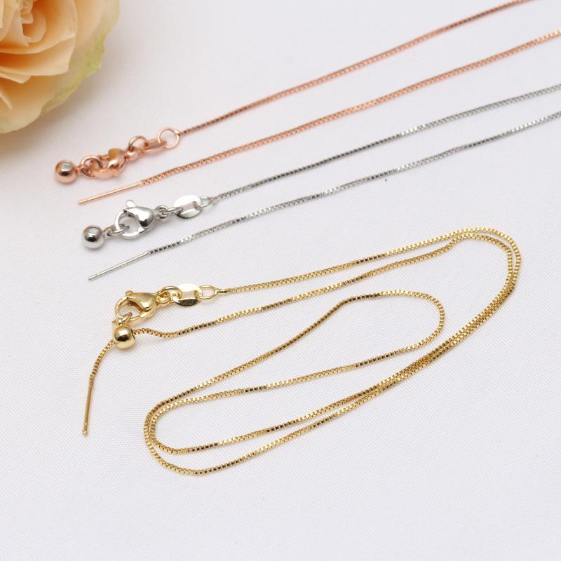 Сделай сам, ручная работа, сумка 14 карат, сохранение цвета, цепочка, универсальная цепочка, коробка для регулировки, цепочка с медным покрытием, сохранение цвета