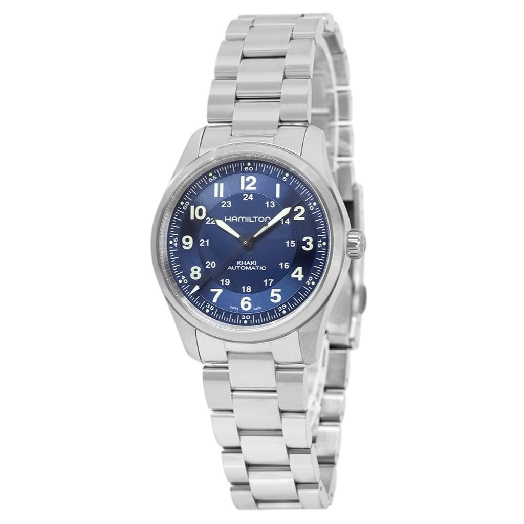 Hamilton Мужские часы Khaki Field Titanium Blue с автоматическим механизмом H70205140 100M
