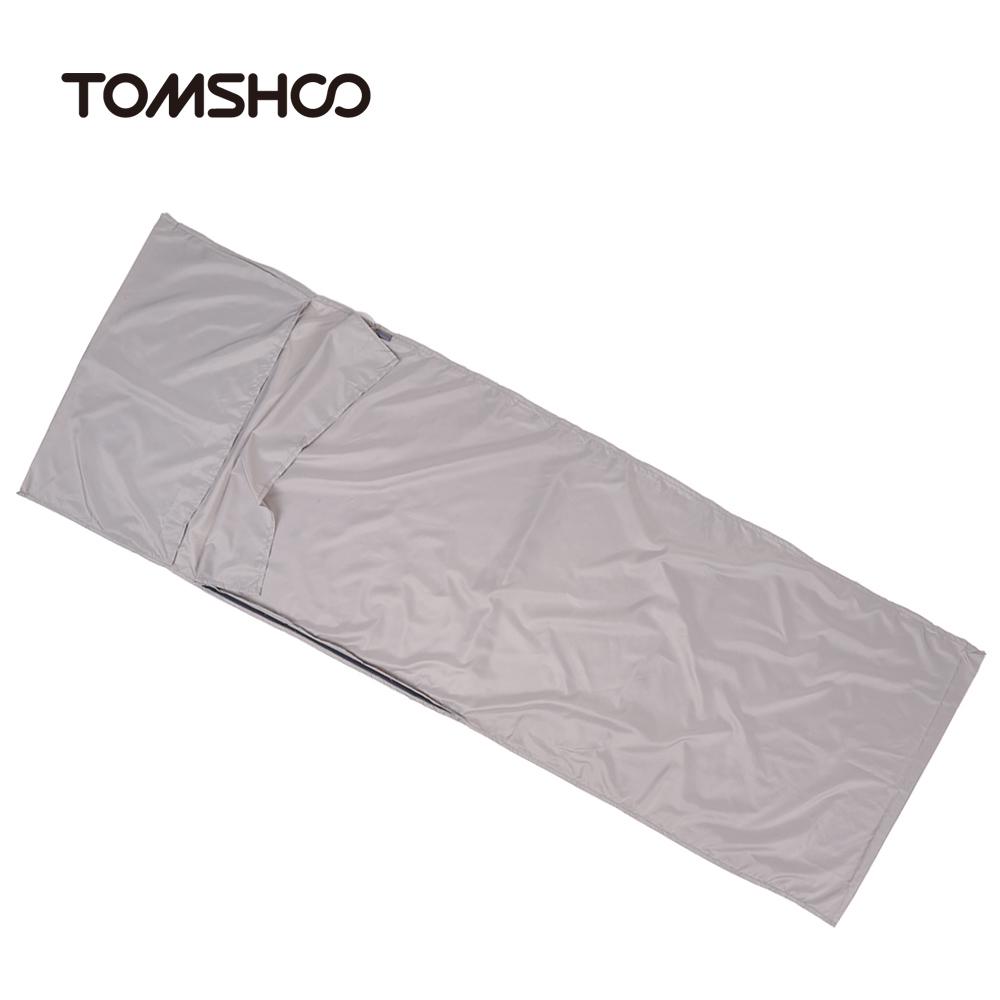 TOMSHOO 70*210СМ Уличный Дорожный Кемпинг Пеший Туризм Полиэстер Понжи Здоровый Вкладыш для Спального Мешка с Наволочкой Портативный Легкий