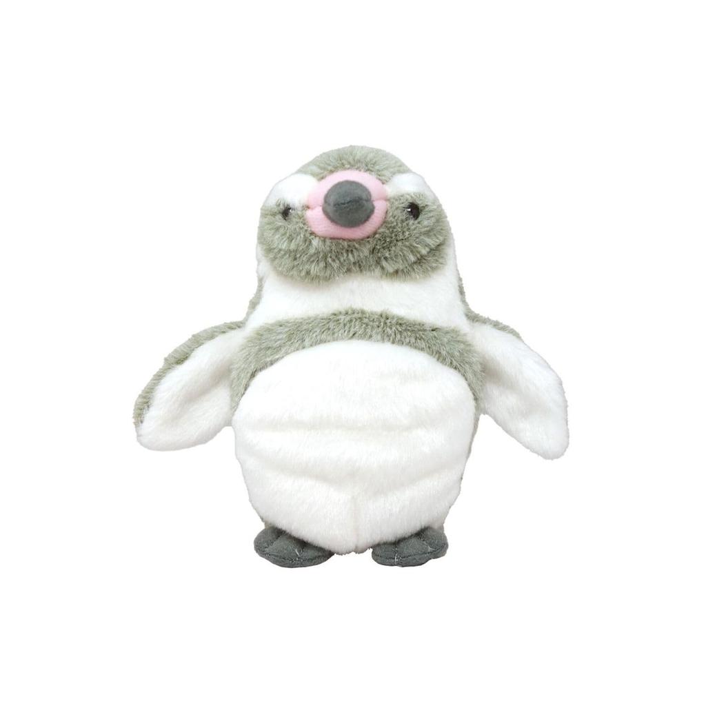 Naitou Design Underwater Walk Pochamaru Penguin Series Plush Toy, Small, Gray Penguin, Standing Pose, Approximately 17cm Long