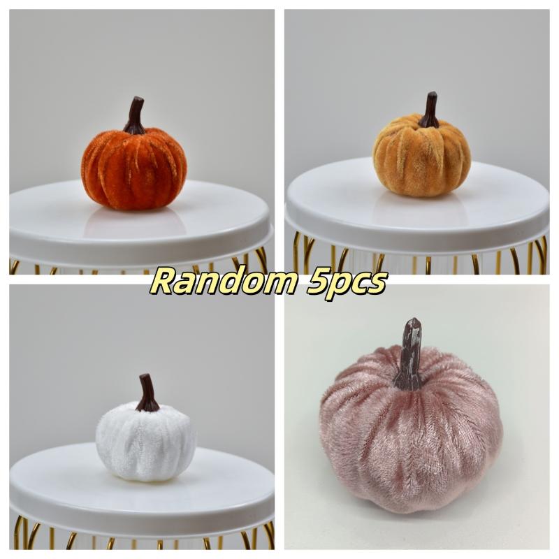 5/10Pcs Halloween Pumpkin Set 5Cm Artificial Pumpkin Decorations Halloween Party Foam Pumpkin Desktop Ornament Halloween Decor