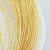 18K Gold-Plated Colorfast Twisted Copper Wire for DIY Bracelets and Earrings