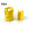 Talos 3D-печатный держатель для ручек в виде сыра, настольный органайзер большой емкости с гладкими краями и съемными разделителями, коробка для хранения канцелярских принадлежностей для ручек и карандашей