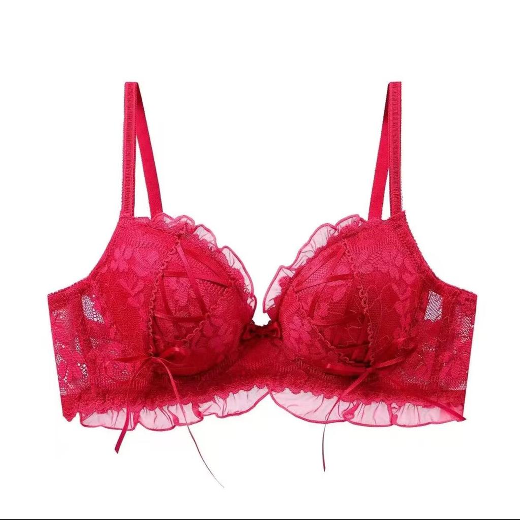 Японский комплект кружевного нижнего белья «Принцесса Лолита» на шнуровке для маленькой груди