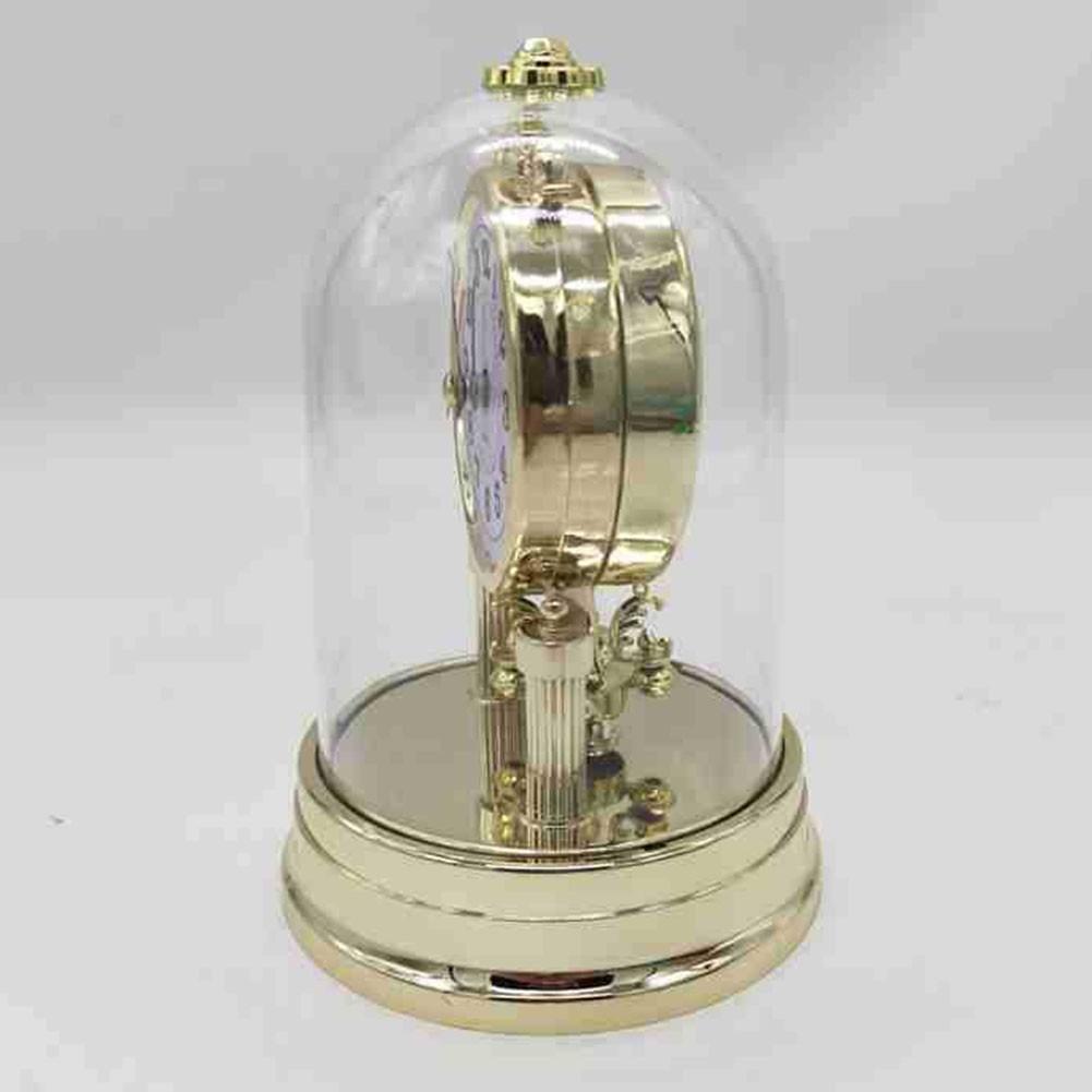 Classic Vintage Clock European Style Desk Antique Clock with Pendulum and Chime