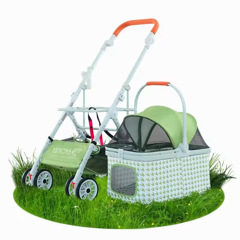 1pcs Portable Pet Stroller Suitable for Travel Washable Pet Stroller Cat and Dog Stroller Lightweight and Foldable Pet Cart