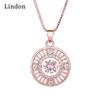 Женское ожерелье Lindon, кулон из медного сплава, циркон, модный подарок