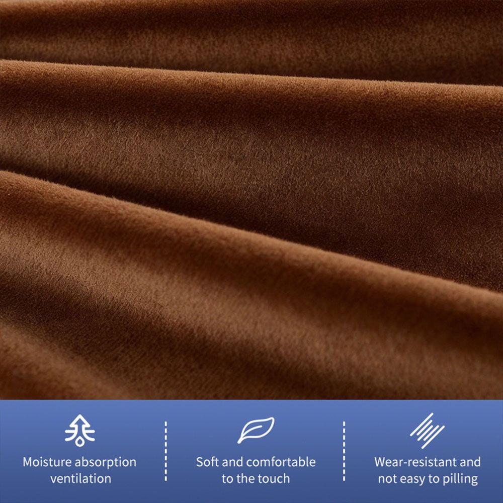 Thickened Fabric Chair Slipcover Soft Plush Texture Velvet Chair Cover Four-Season Use