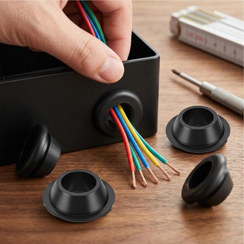 Rubber Grommet Assortment Kit Wiring Blanking Grommet Plumbing Gasket Electrical Conductor Cable Wire Washer Firewal Hole Plug