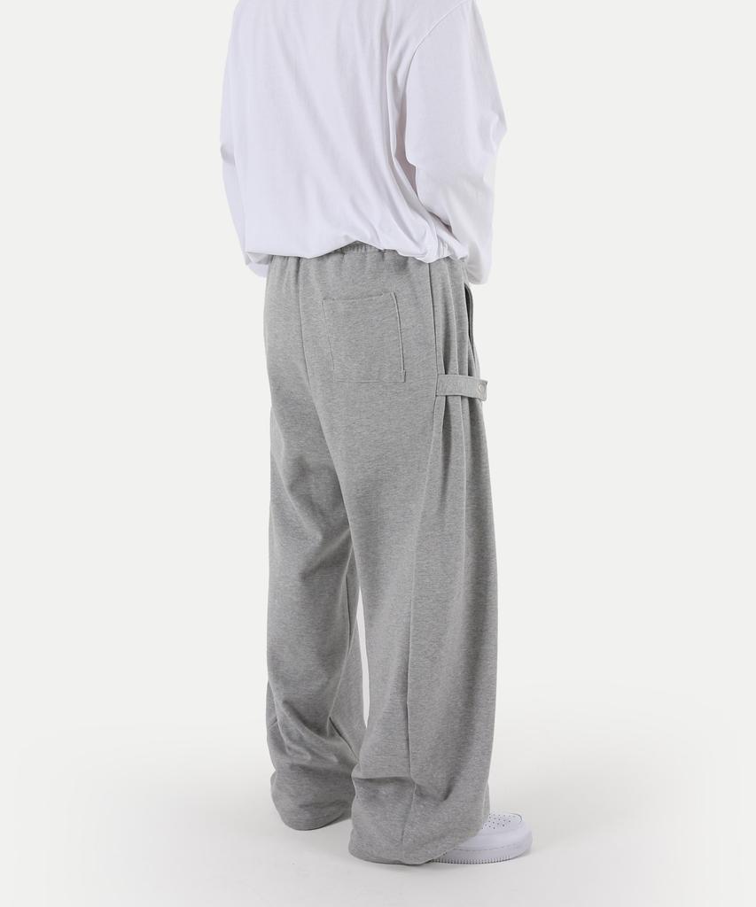 UMM Side Button Snap Balloon Wide Sweatpants 3 Colors