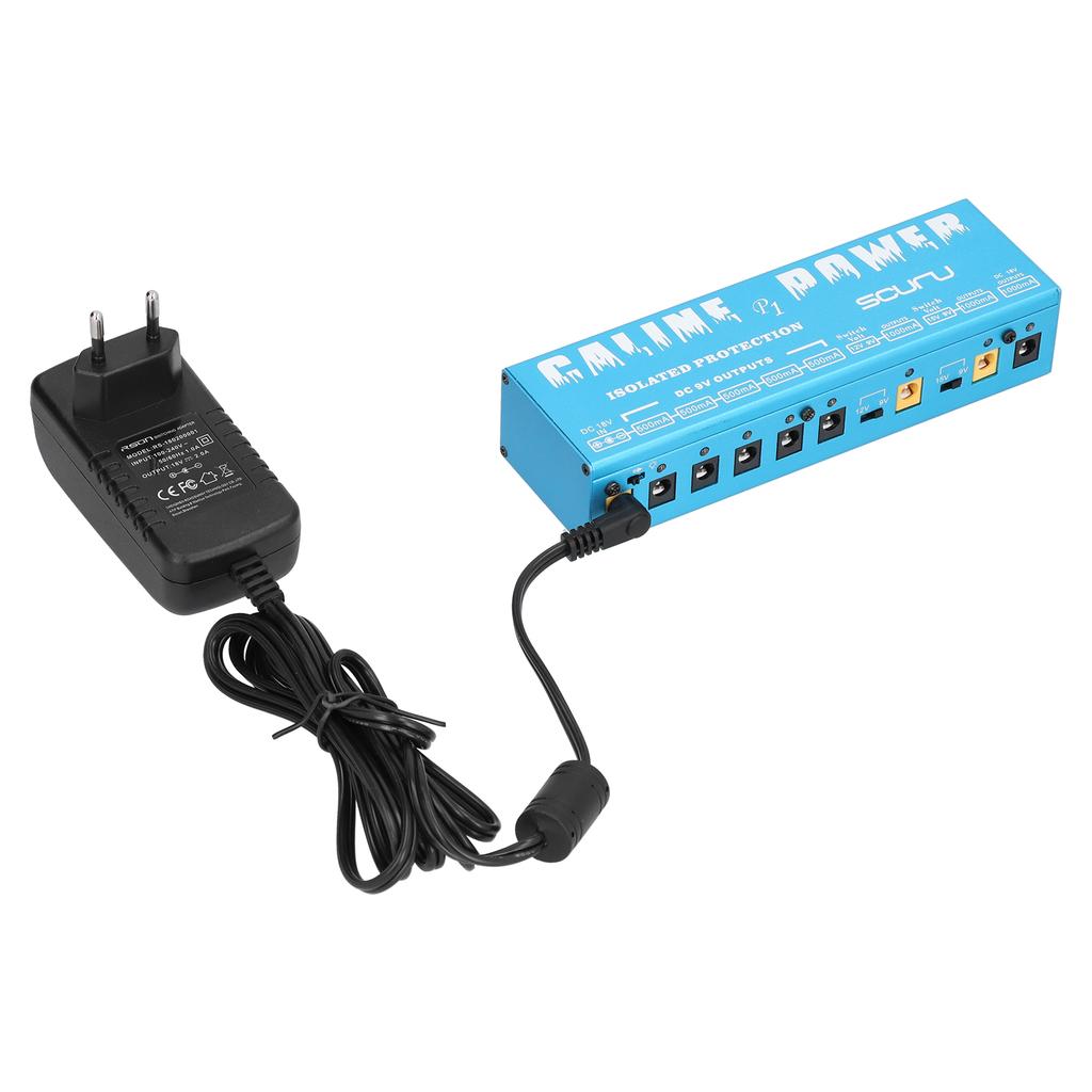 Guitar Effect Pedal 18V 2A 36W 8 Isolated Outlets with LED Power Adapter Accessory