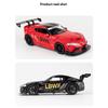 1/22 Toyota GR-Supra Alloy Car Model, Car Model Children's Toys, Simulated Sound and Light Sports Car Boy Gift Ornaments