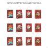 12 рождественских бумажных пакетов, подарочная упаковка, многоразовые пакеты для сладостей и сладостей