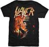 Мужская футболка Slayer_ Факел - Черный - Большой