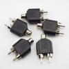 2 RCA Y Splitter Connector AV Audio Video Plug Converter Cable Male Female Plug 2 In 1 Adapter