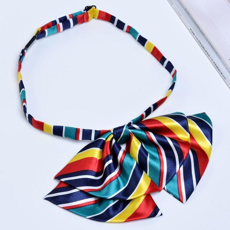 Деловой наряд Двухслойная бабочка для женщин из полиэстера с застежкой на пуговицах