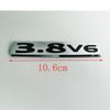 AAZO1 For Mitsubishi Pajero v73 v87 v93 v97 Car Sticker Logo 3.8 V6 displacement letter logo 1pc