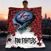 1 шт. Плед Foo Fighters для улицы, легкий фланелевый плед для путешествий, кемпинга, гостиной, дивана, кресла, мягкий