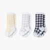 Детские гольфы в пастельную клетку Hobby Baby Club, комплект из 3 предметов, корейские детские товары