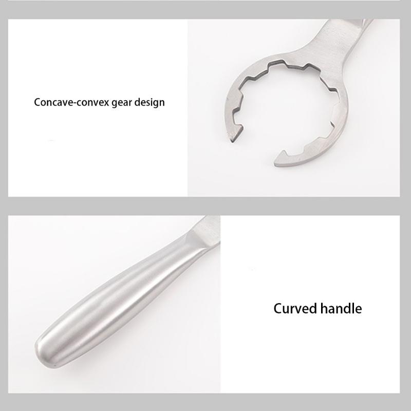 Stainless Steel Gas Tank Valves Remover Adjusters Gas Can Wrench Tool With Ergonomic NonSlip Handle for Secure Operation