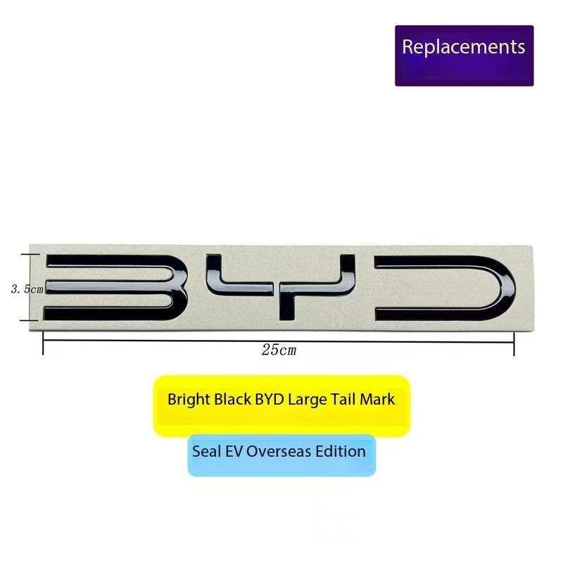 For BYD Seal Black Rear Label English Character 1pc