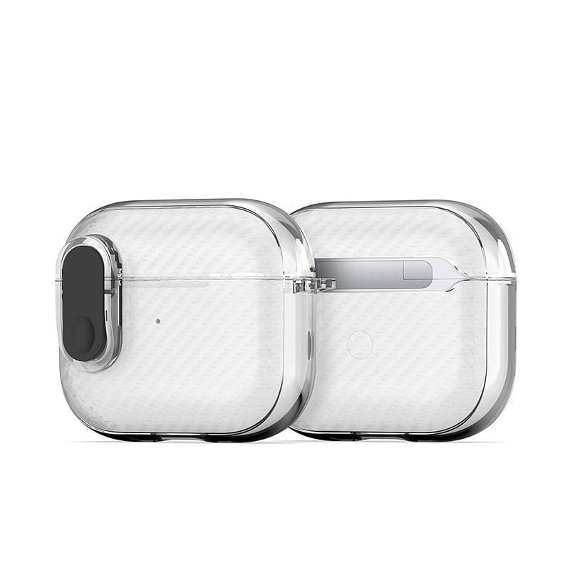 AirPods Pro & AirPods 3 Transparent Ice Crystal Carbon Fiber Protective Case