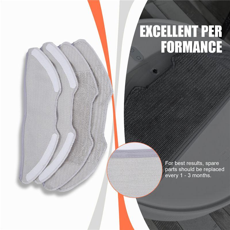AEE4-For Xiaomi Mi Robot Vacuum-Mop 2 Lite / Pro / MJSTL / MJST1SHW Robot Vacuum Spare Parts Main Side Brush Hepa Filter