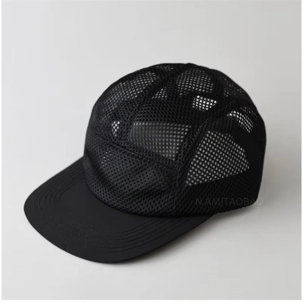 Flat-brimmed Sun Visor Cap 5 Panel Quick-drying Hat Japanese Style Mesh Baseball Cap Unisex