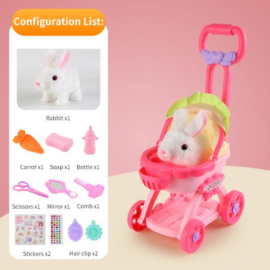 Игровой домик для щенков и домашних животных, игрушки для детей, девочек, интерактивная мягкая игрушка для собак, переносная коляска для щенков, игровой набор для ролевых игр