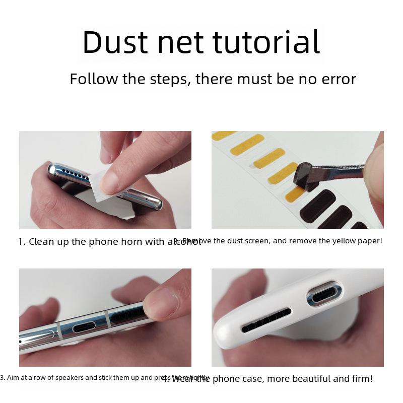 Пылезащитная сетка динамика для iPhone 13/14/15 и комплект пылезащитных заглушек для iPhone 16 Plus