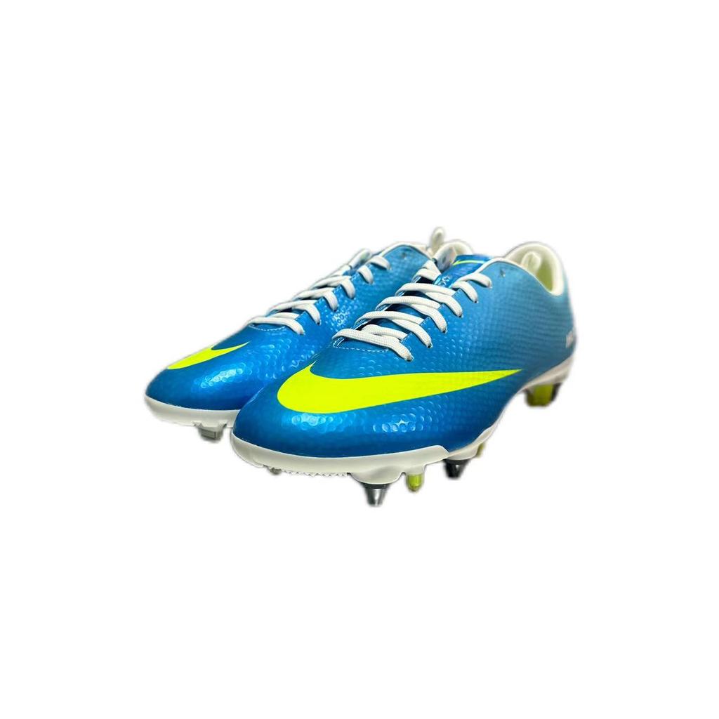 Nike Mercurial Vapor 9 SG Pro Удобные Универсальные Прочные Футбольные Бутсы Мужские Футбольные Бутсы Небесно-Голубые 555607-474