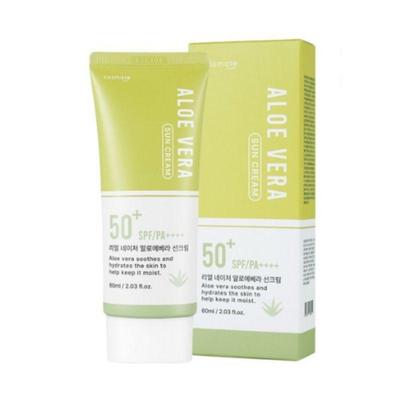 Cosmate Real Nature Солнцезащитный крем с алоэ вера SPF50+ PA++++ 60 мл